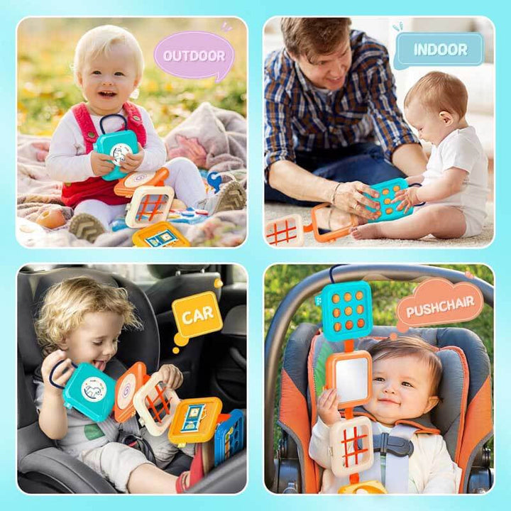 7-in-1 Montessori Sensory Activity Cube for Toddlers 1-3