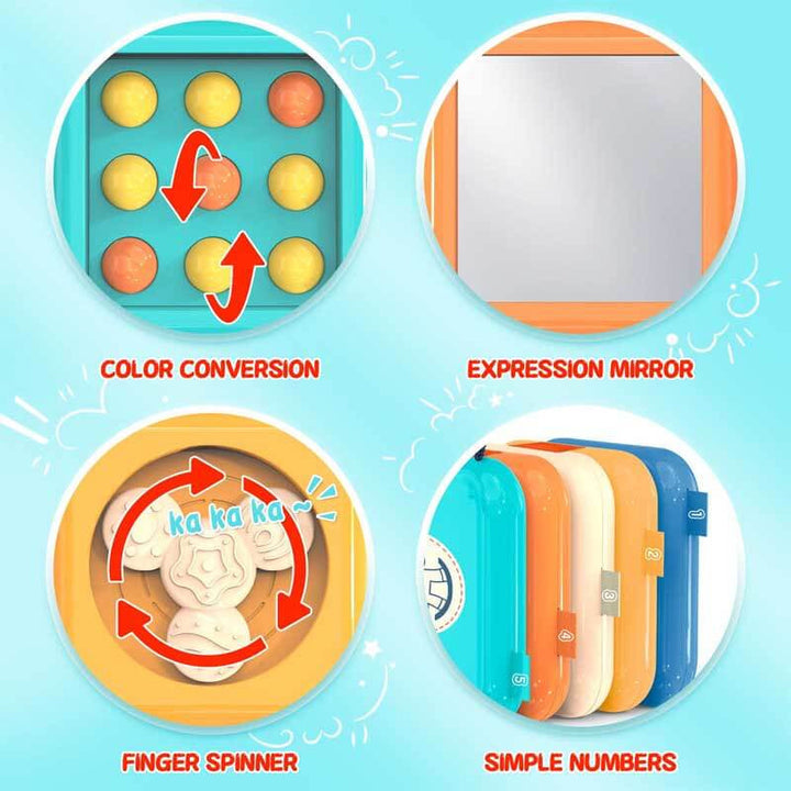 7-in-1 Montessori Sensory Activity Cube for Toddlers 1-3