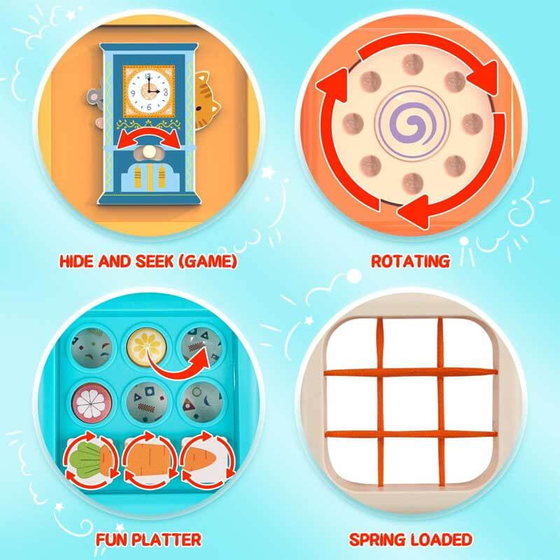 7-in-1 Montessori Sensory Activity Cube for Toddlers 1-3