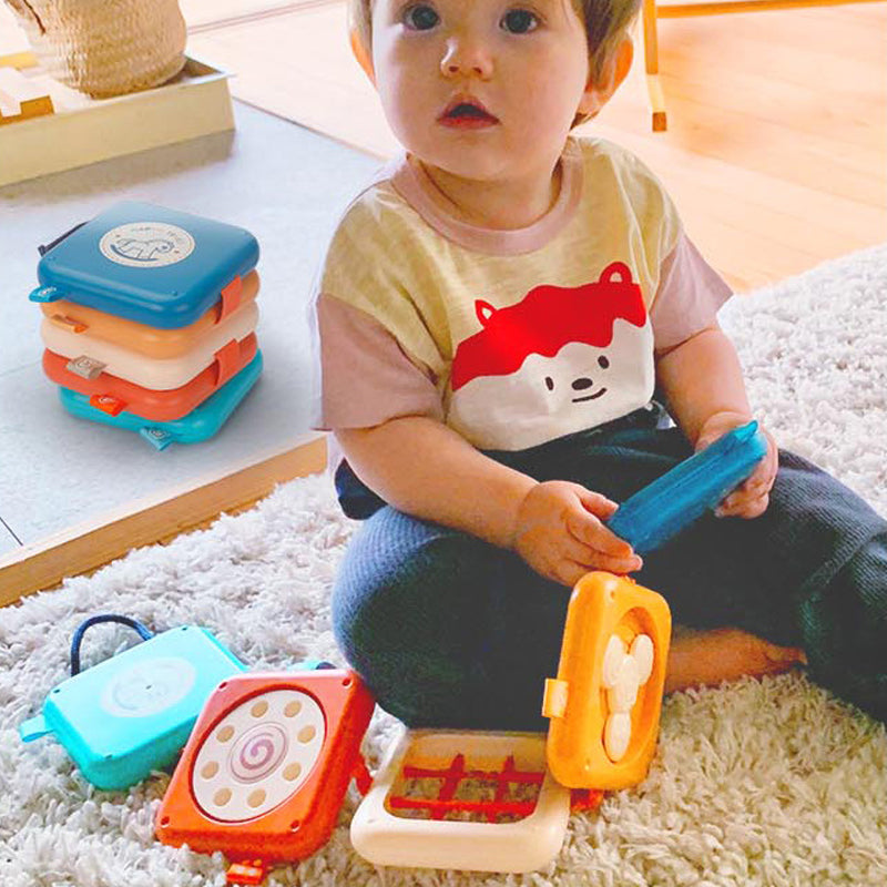7-in-1 Montessori Sensory Activity Cube for Toddlers 1-3