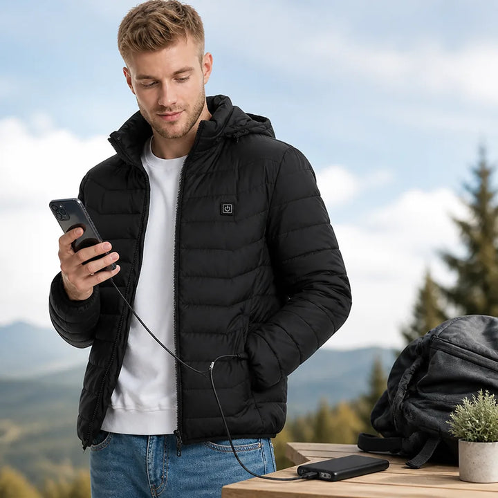 Hendrano™ USB Heated Jacket with Power Bank Pocket &amp; Auto Shut-Off
