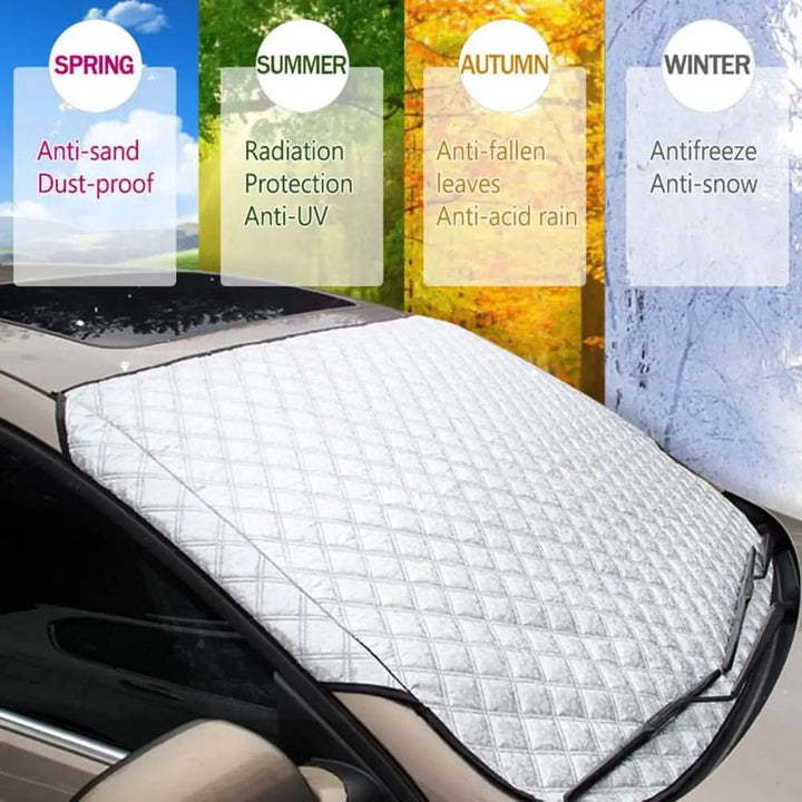 Magnetic Windshield Snow Cover with Three Strong Magnets