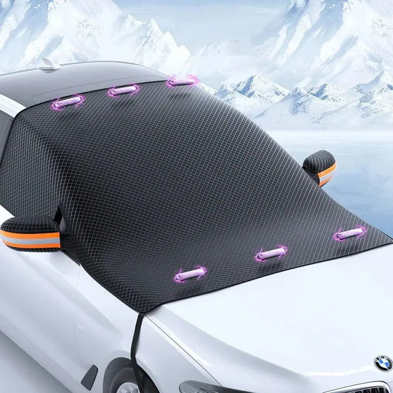 Magnetic Windshield Cover in Oxford Fabric for Year-Round Use