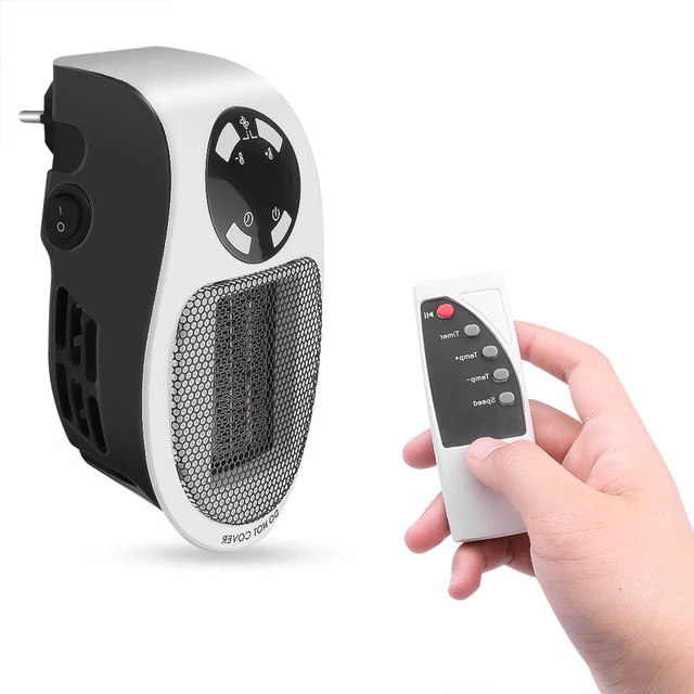 Hendrano™ Quiet Mini Space Heater with Remote and 12-Hour Timer