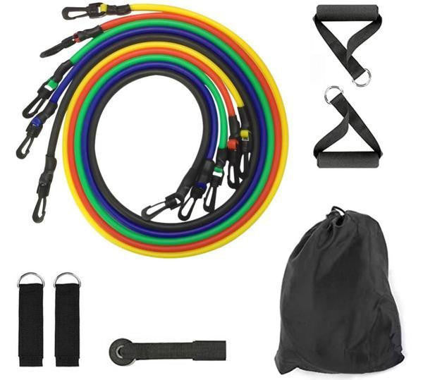 Hendrano™ 11-Piece Resistance Band Set with Handles and Door Anchor