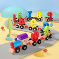 Hendrano™ Wooden Magnetic Number Train Toy for Hands-On Learning