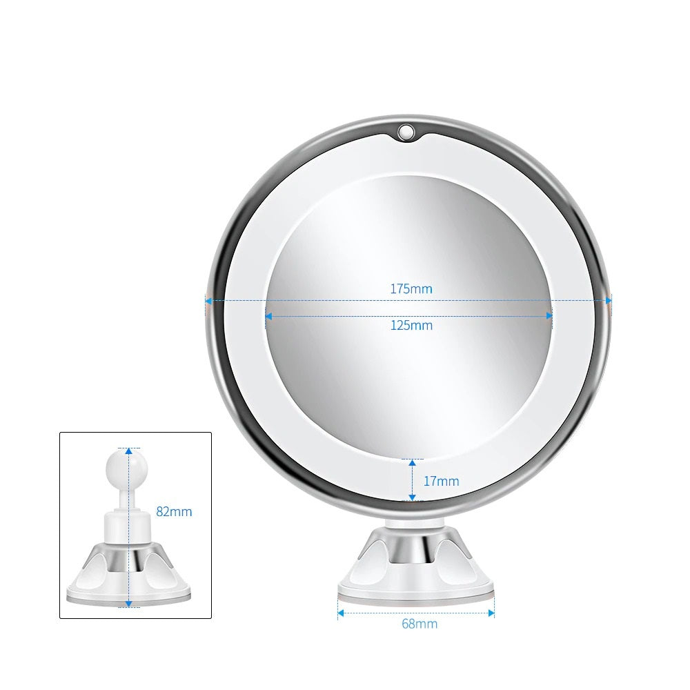 Cordless LED Makeup Mirror with 7x and 10x Magnification