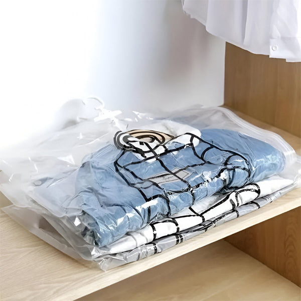 Hanging Vacuum Storage Bags for Closets, Set of Four
