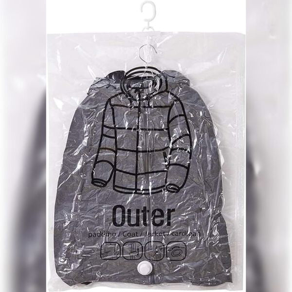 Hanging Vacuum Storage Bags for Closets, Set of Four