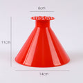 Hendrano™ Cone-Shaped Car Ice Scraper with Wide and Fine Edges