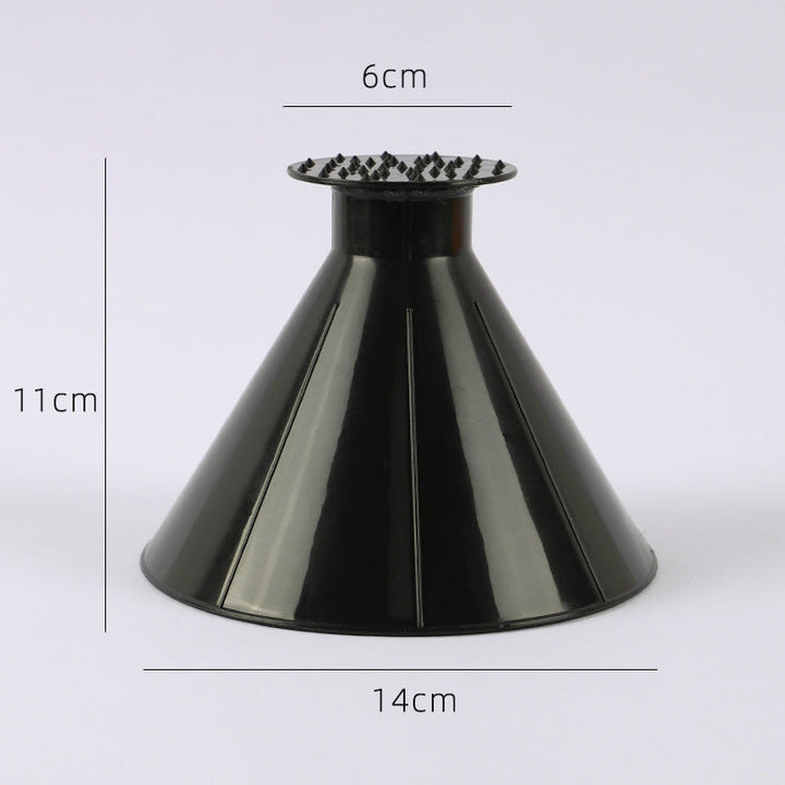 Cone-Shaped Car Ice Scraper with Wide and Fine Edges