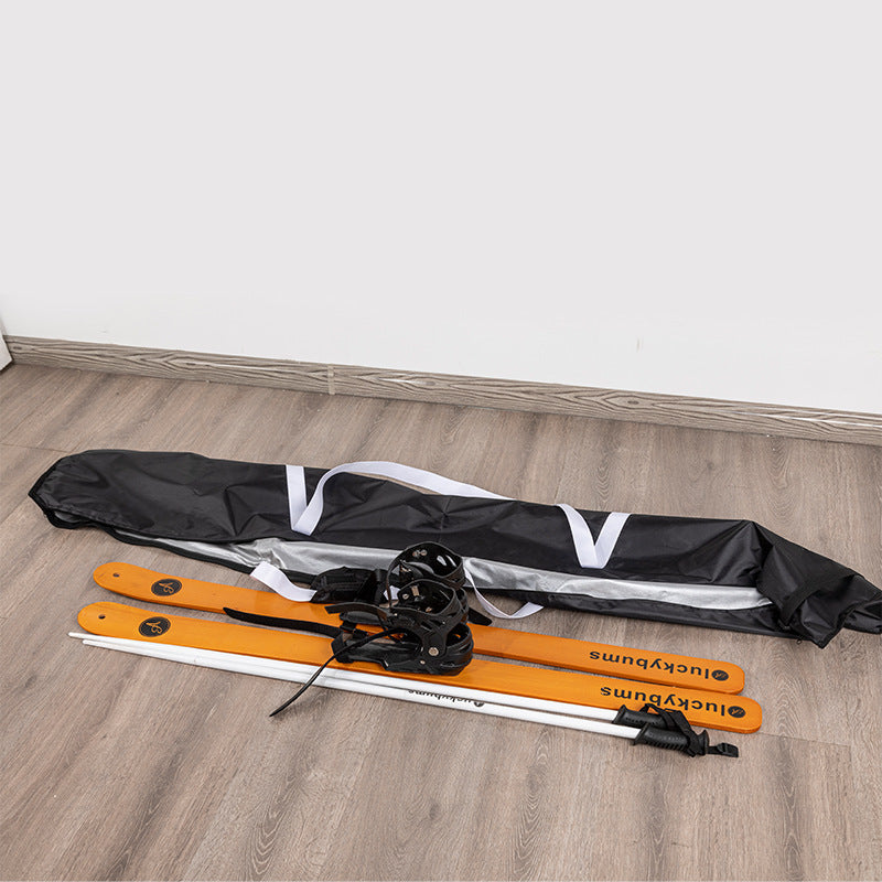Adjustable Ski Bag in Water-Resistant Polyester with Strap