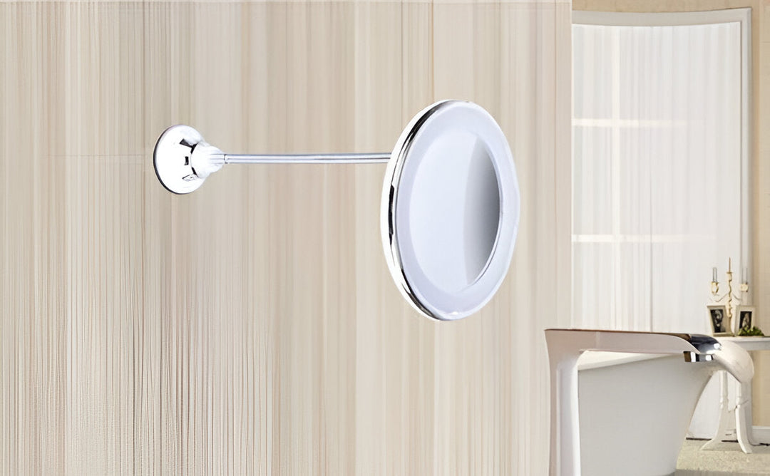 Hendrano™ 10x Magnifying LED Mirror with Suction Cup and 360° Swivel