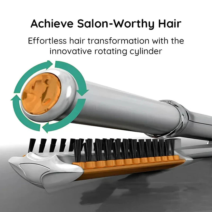 Hendrano™ 2-in-1 Rotating Hot Air Brush for Waves and Sleek Straight Hair