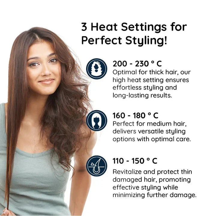 Hendrano™ 2-in-1 Rotating Hot Air Brush for Waves and Sleek Straight Hair