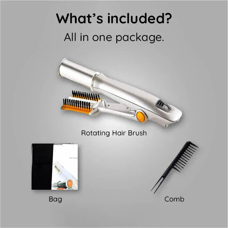Hendrano™ 2-in-1 Rotating Hot Air Brush for Waves and Sleek Straight Hair