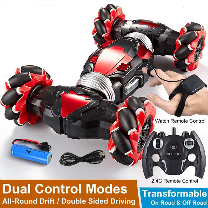 Gesture Control Stunt Car with Remote and Watch Controller