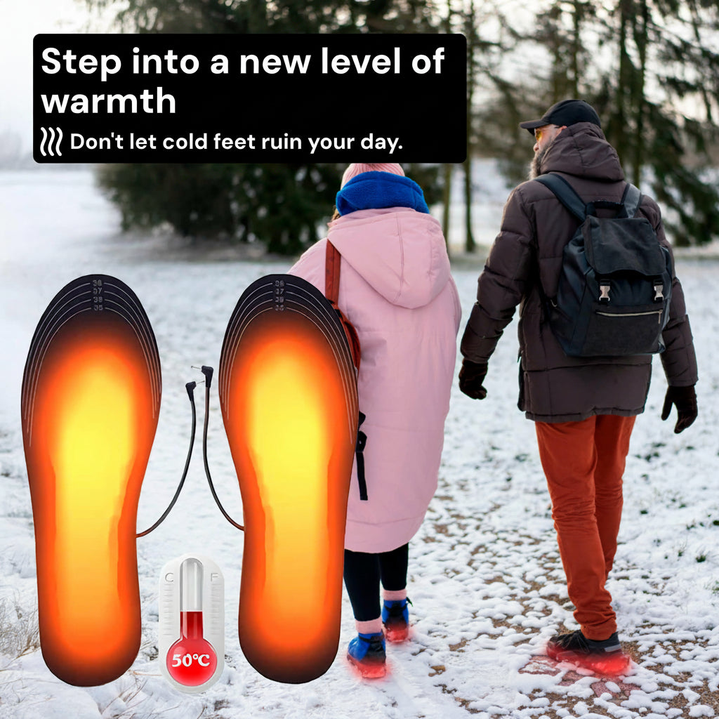 Hendrano™ USB Rechargeable Heated Insoles for Boots and Sneakers