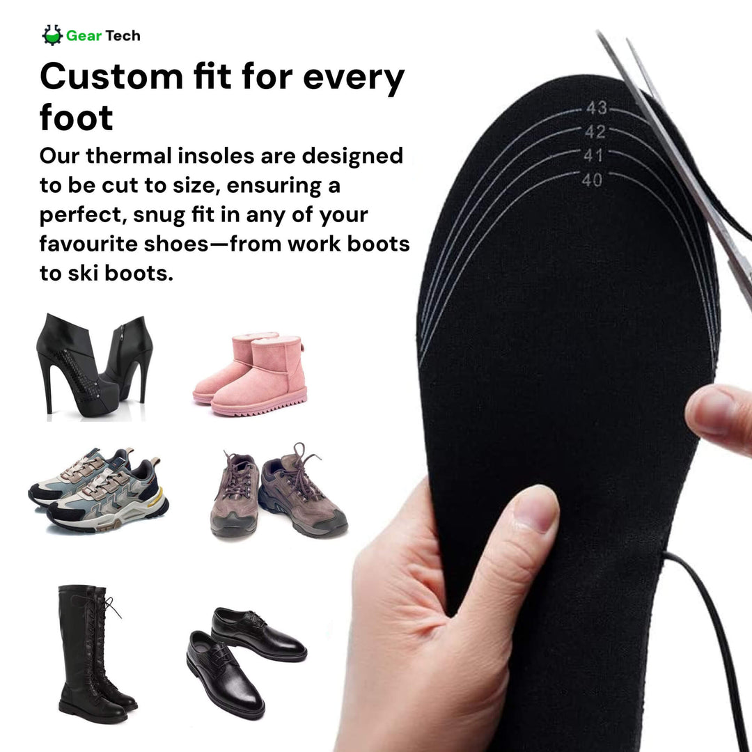 Hendrano™ USB Rechargeable Heated Insoles for Boots and Sneakers