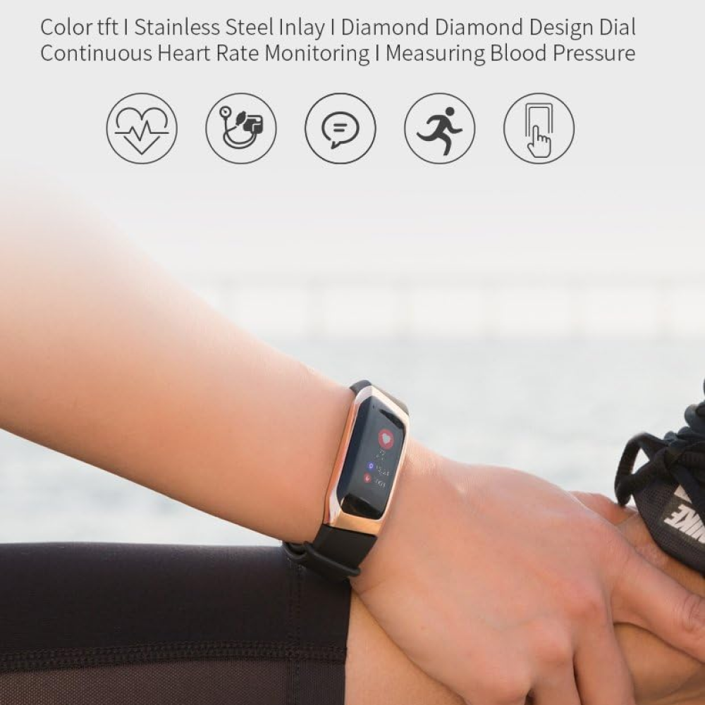 Fitness Smartwatch with Sleep, Heart Rate and Step Tracking