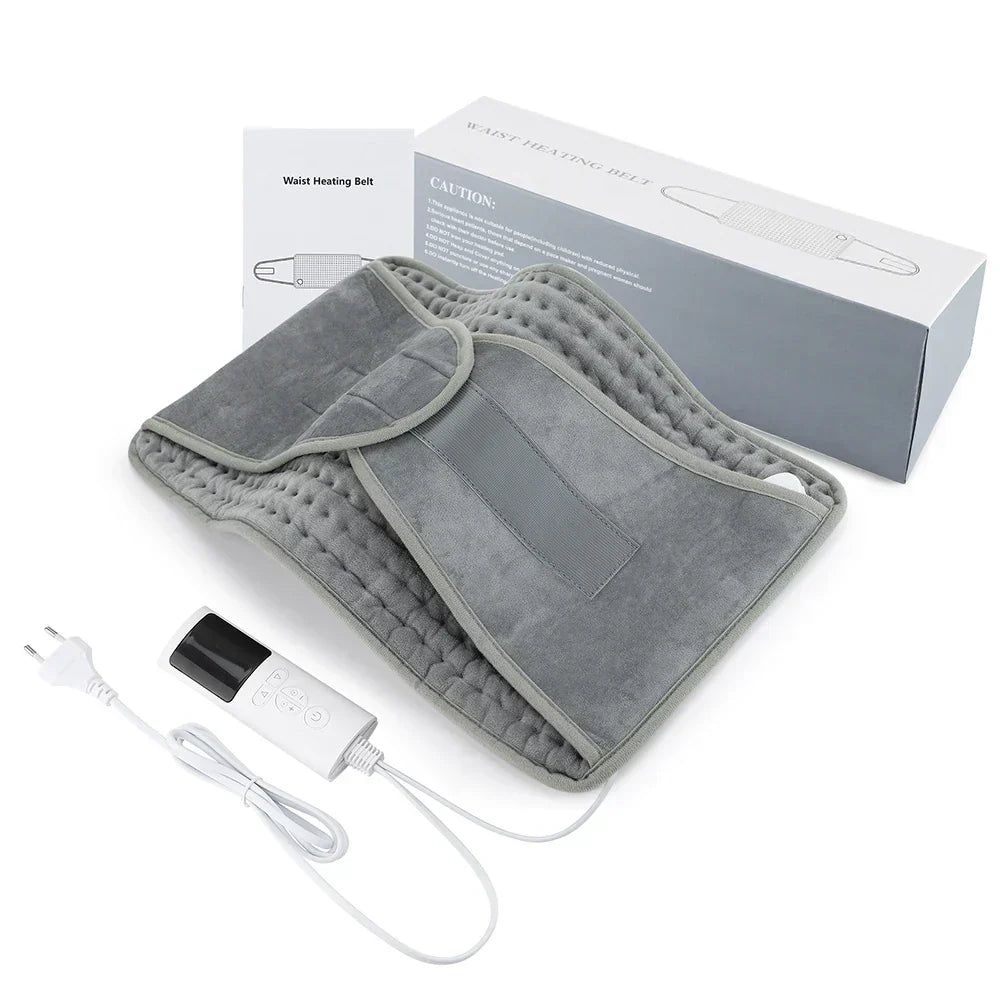 ThermaEase Electric Heating Pad | Multifunctional Heating Belt for Back &amp; Waist | 9 Temperature Levels &amp; 4 Timer Options