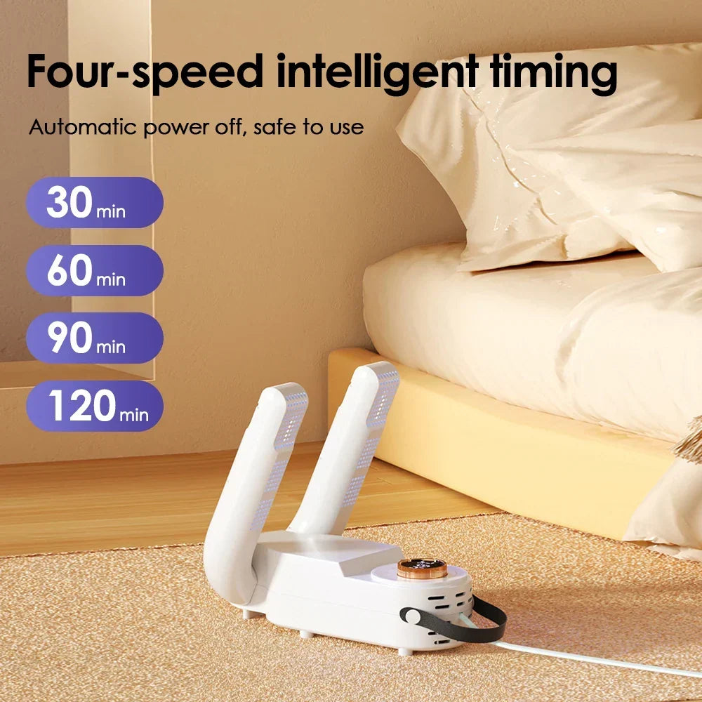 Hendrano™ Folding Shoe Dryer and Deodorizer with 4 Timer Settings