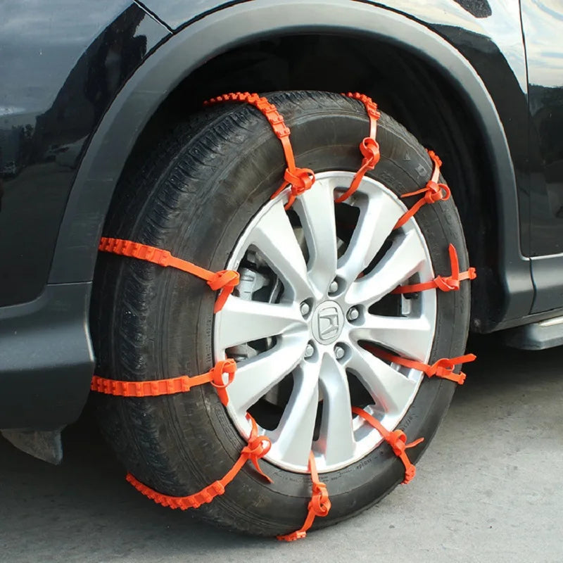 Hendrano™ Rubber Anti-Skid Tire Straps for Snow and Ice, Easy Install