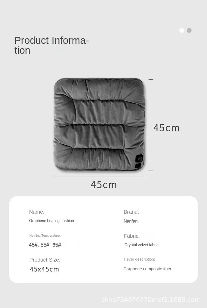 Hendrano™ Heated Seat Cushion with 3 Heat Settings &amp; Graphene Heating