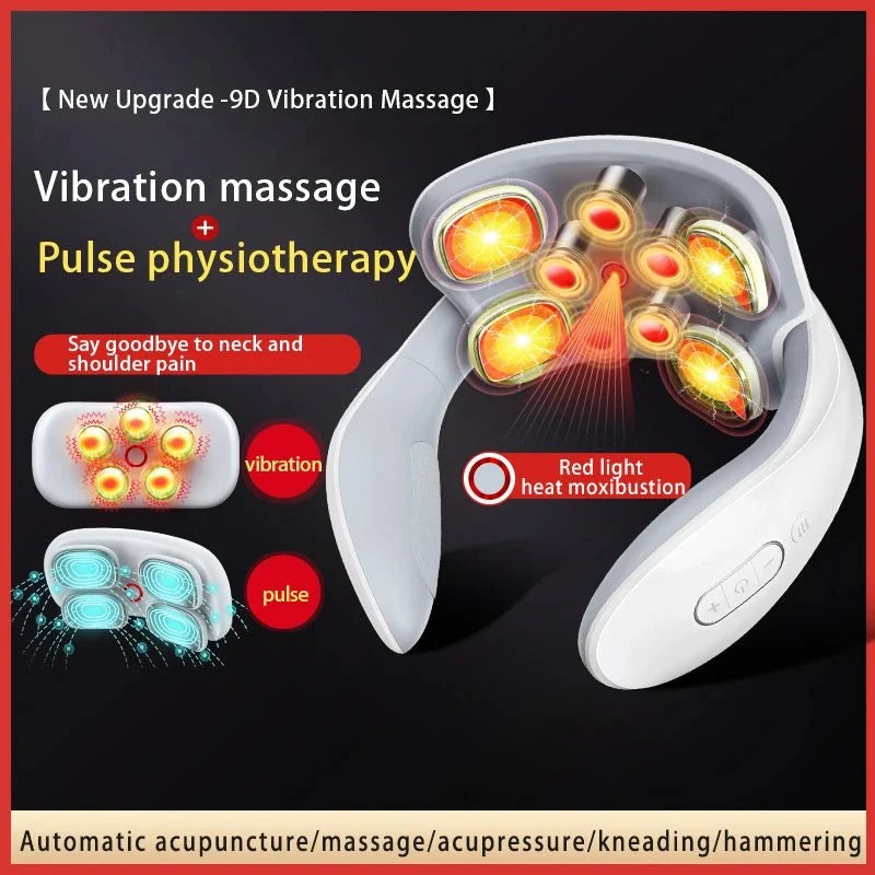 Hendrano™ Cordless Heated Neck Massager with 8 Techniques