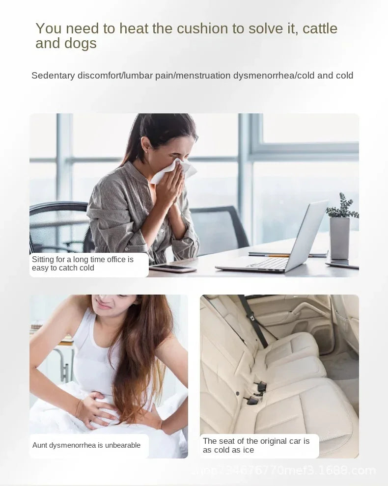 Hendrano™ Heated Seat Cushion with 3 Heat Settings &amp; Graphene Heating