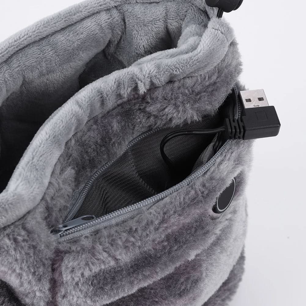 USB Heated Slippers with Soft Plush for Toasty Warm Feet