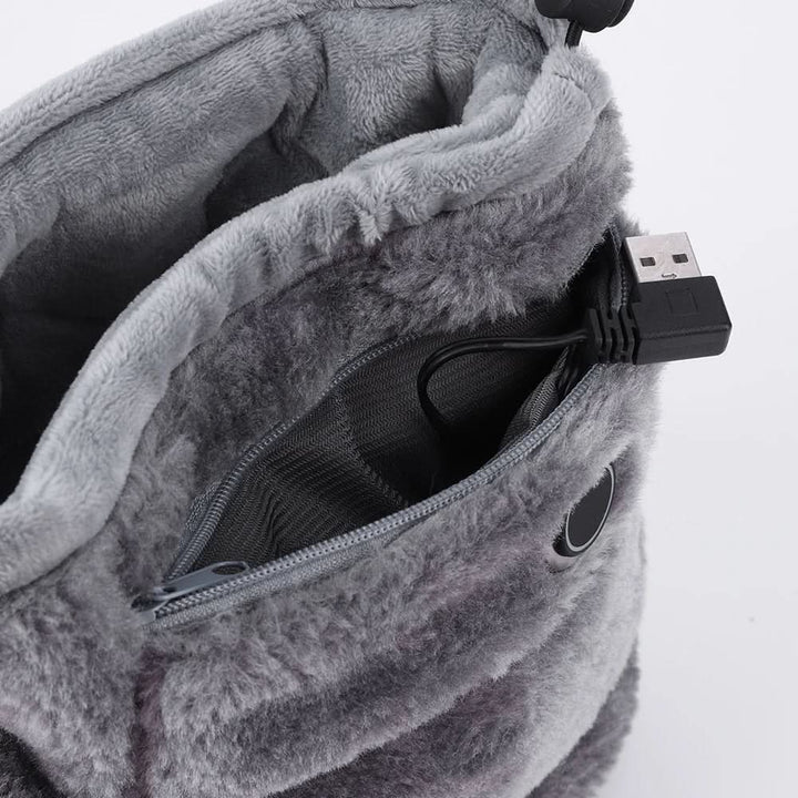 USB Heated Slippers with Soft Plush for Toasty Warm Feet