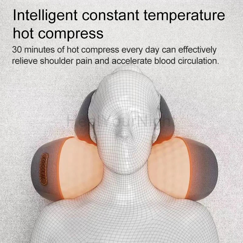 Hendrano™ Heated Neck and Back Massage Pillow with Vibration