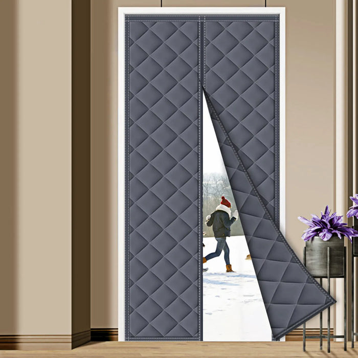 Hendrano™ Magnetic Insulated Door Curtain – Stops Cold Winter Drafts