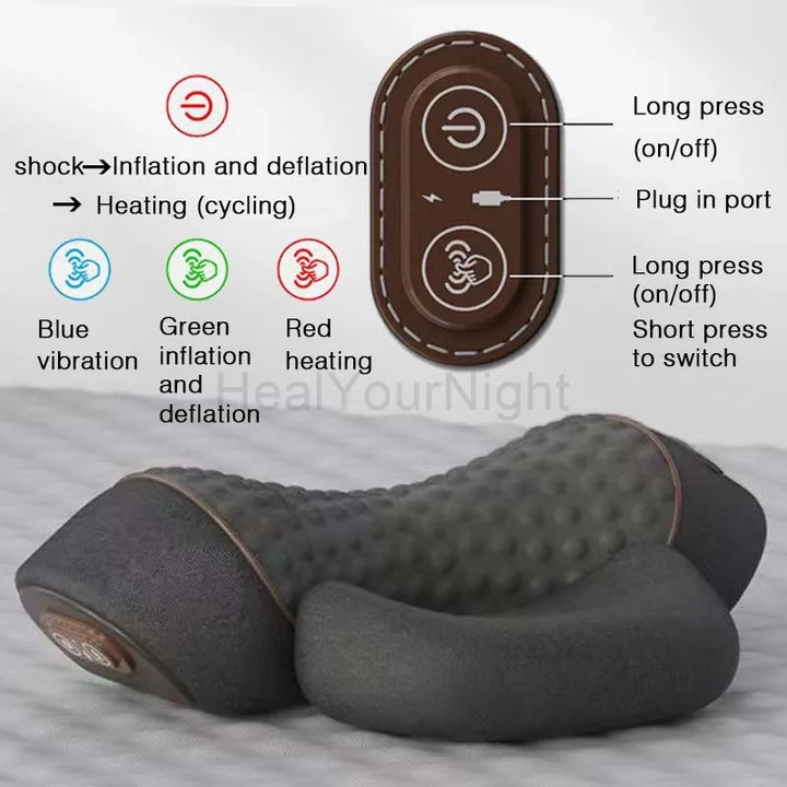Hendrano™ Heated Neck and Back Massage Pillow with Vibration