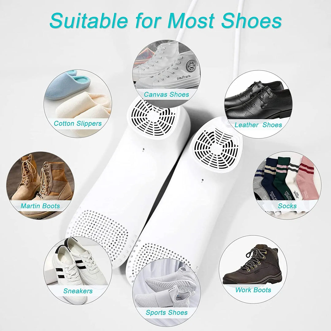 Electric Shoe Dryer with Warm Air and 6 Timer Settings