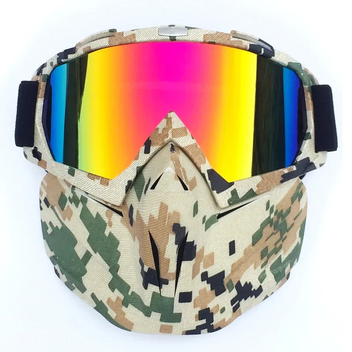 Full Face Snow Mask with Anti-Fog UV Goggles