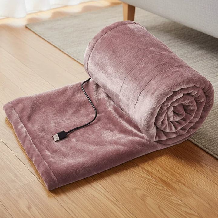 Hendrano™ Compact USB Heated Throw for Couch, Desk and Car