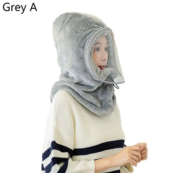 Hendrano™ Plush Full Face Winter Hat with Built-In Neck Gaiter