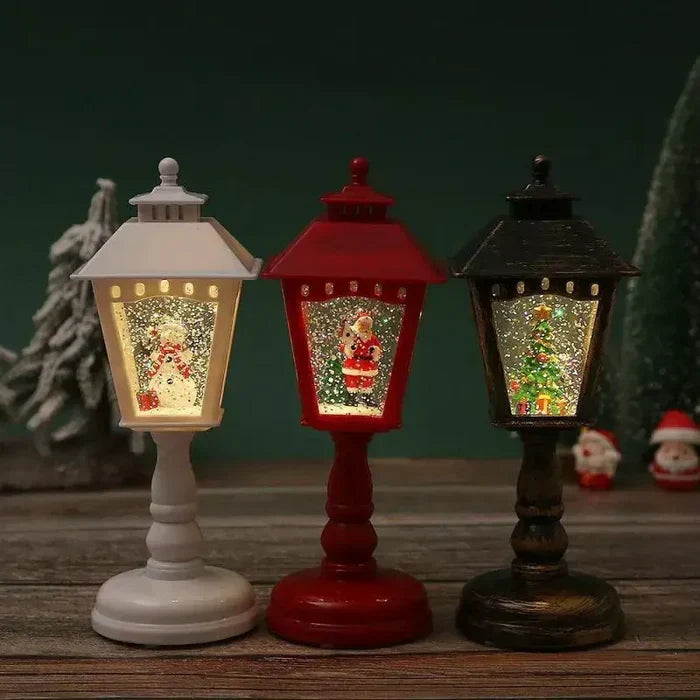 Musical Christmas Lamp with Warm LED Glow and Carols
