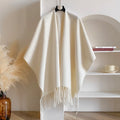 Hendrano™ Women's Tassel Shawl – Soft Draped Shoulder Wrap