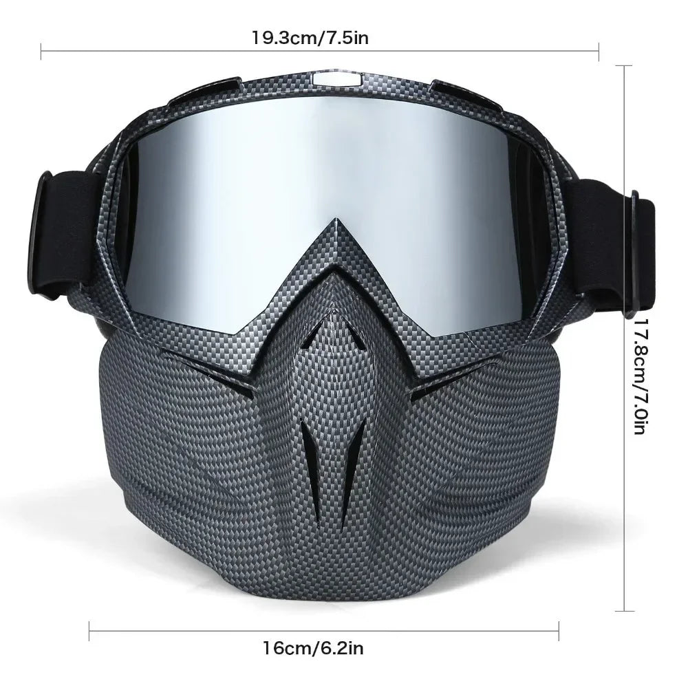 Full Face Snow Mask with Anti-Fog UV Goggles