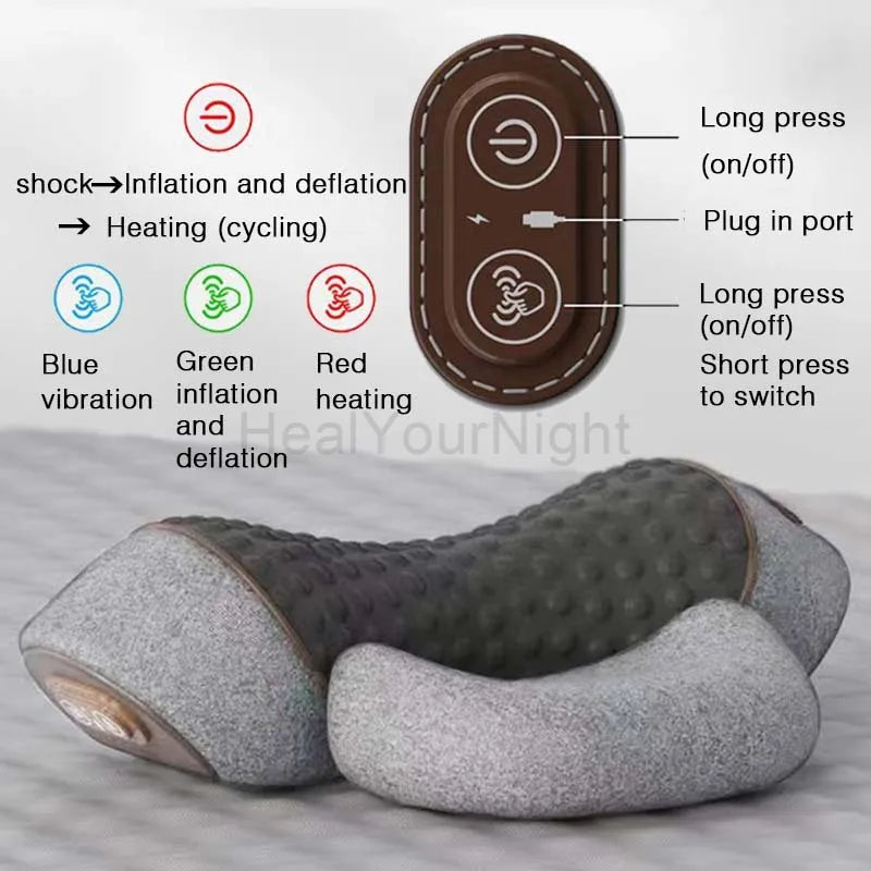 Hendrano™ Heated Neck and Back Massage Pillow with Vibration