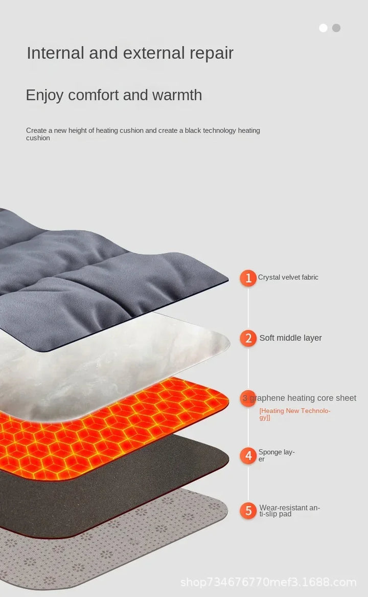 Hendrano™ Heated Seat Cushion with 3 Heat Settings &amp; Graphene Heating