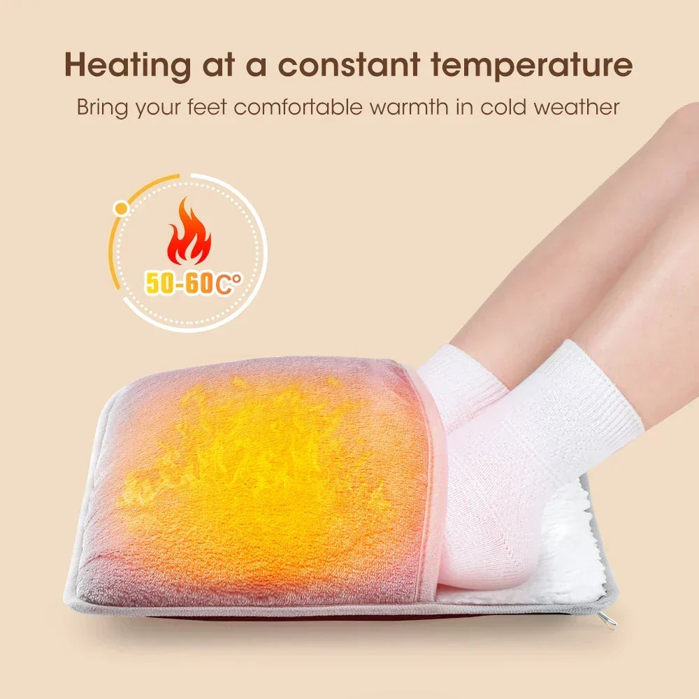 Hendrano™ USB Heated Foot Mat in Soft Flannel with Steady Warmth
