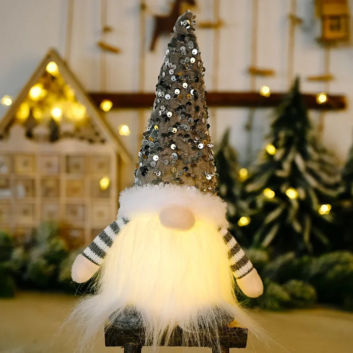 Hendrano™ Glowing Christmas Gnome with Warm White LED Light