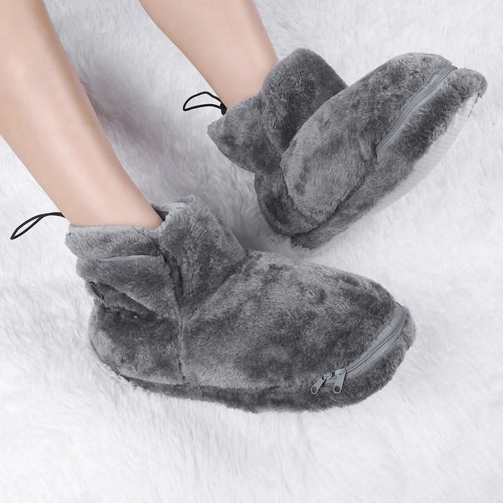 USB Heated Slippers with Soft Plush for Toasty Warm Feet