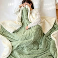 Hendrano™ Reversible Sherpa Fleece Blanket, Warm Without the Bulk