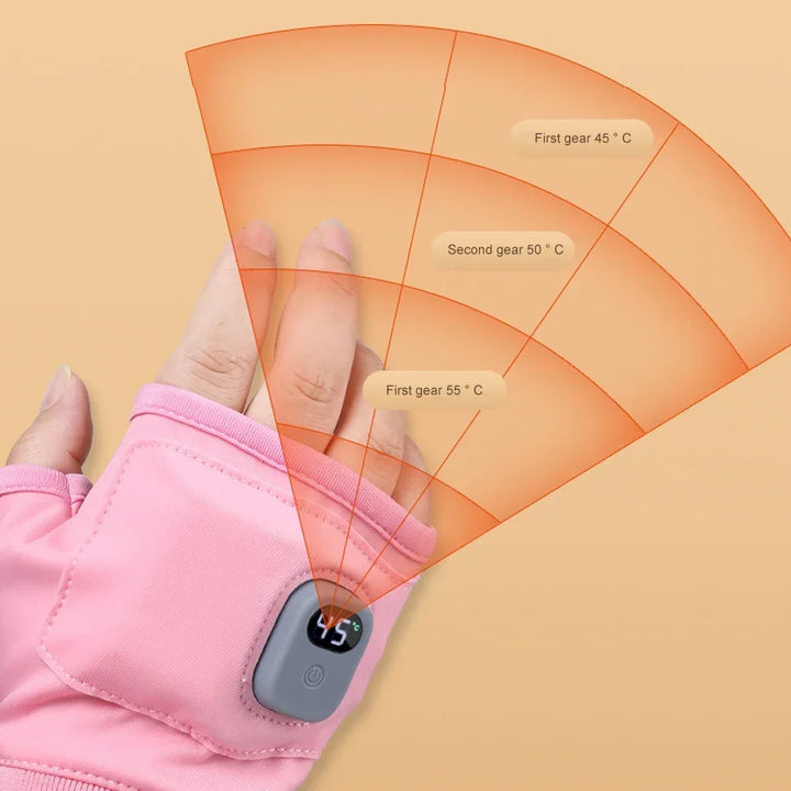 Hendrano™ Rechargeable Heated Fingerless Gloves, 3 Heat Speeds