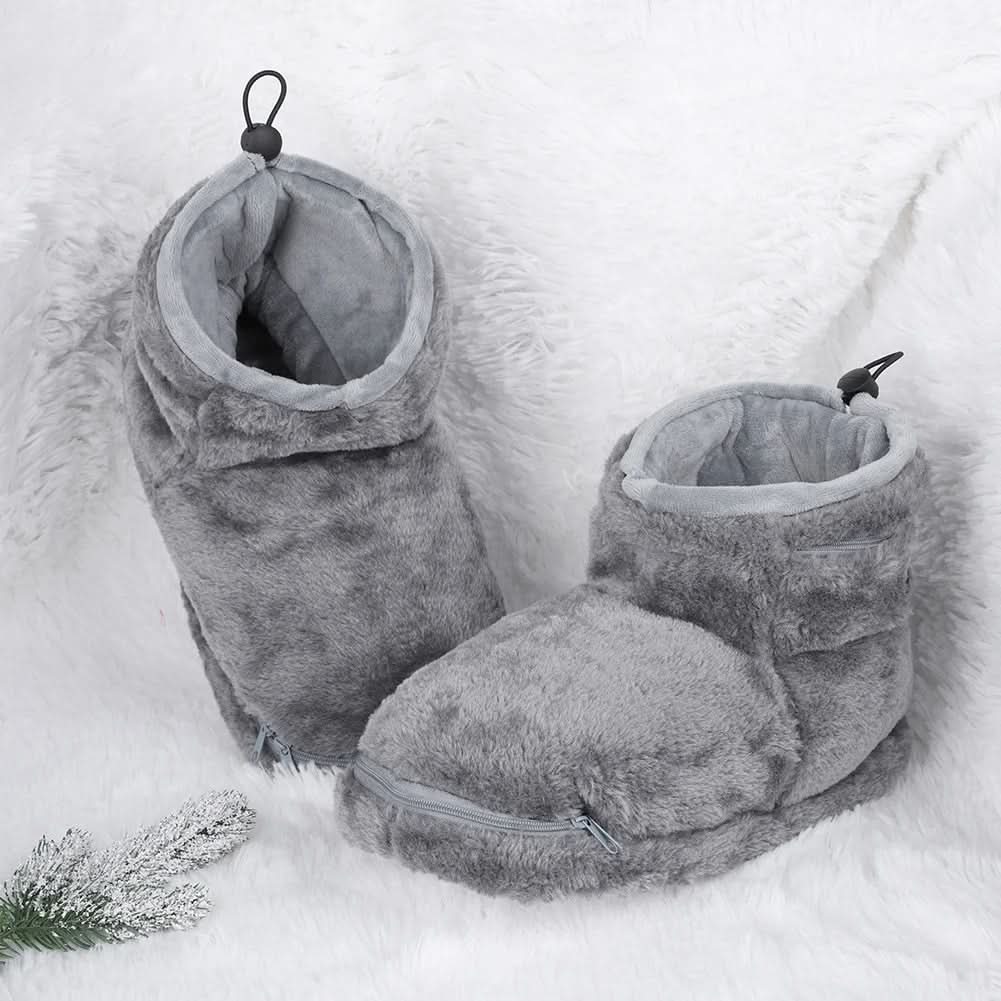 USB Heated Slippers with Soft Plush for Toasty Warm Feet